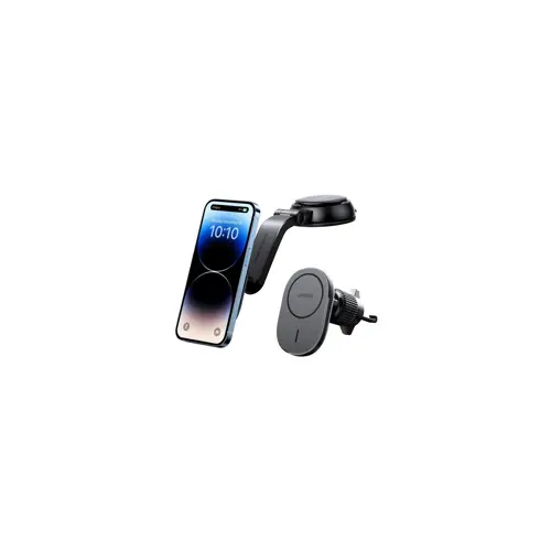 Auto punjač UGREEN MagSafe, 15W, magnetni, bežični/indukcijski, crni