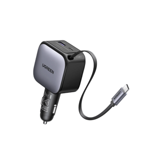 automobilski punjač UGREEN 55212 60W s vgrađenim USB-C kablom