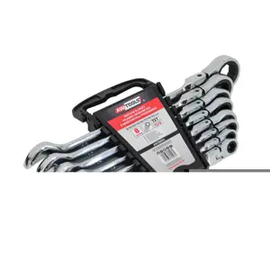 AW COMBINATION WRENCH WITH SIN. WRIST. KPL. 8pcs 8-22mm