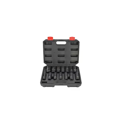 Komplet utičnih ključeva AWTOOLS 1/2" 14 komada. BLACK LINE (Crna linija)