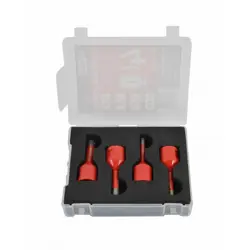 Set porculanskih krunica AWTOOLS (2x6mm, 8mm, 10mm, za suhi rad s voskom, u kutiji)