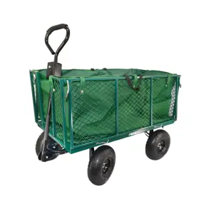 AWTOOLS WÓZEK OGRODOWY TRANSPORTOWY WYSOKI Z POKROWCEM 300kg