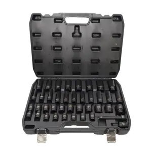 AWTOOLS ZESTAW NASADEK UDAROWYCH 1/2" 40cz. KRÓTKIE I DŁUGIE BLACK LINE