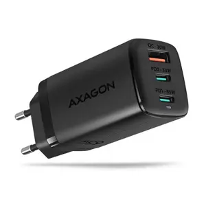AXAGON ACU-DPQ65 zidni punjač 1xUSB-A QC4, 2xUSB-C PD 33/65W crni