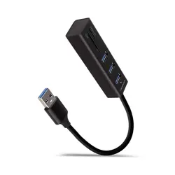 Višeportni Hub AXAGON USB 3.0 Type-A, HMA-CR3A (3x USB-A, SD, microSD)