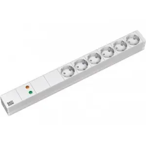 Bachmann 333.402 power extension 2 m 6 AC outlet(s) Indoor Grey
