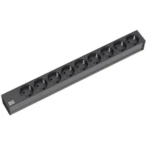 Bachmann 9x Schuko, 2m power extension 9 AC outlet(s) Black