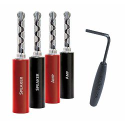 Banana konektor AUDIOQUEST SureGrip100 BFA 12 kom silver