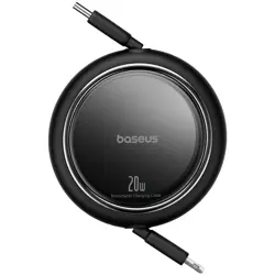 Baseus Free2Pull Expandable USB C to iP Ligtning fast charging cable 1 m 20 W Black