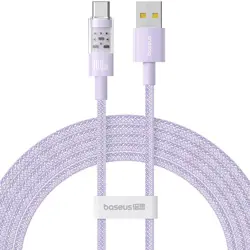 Baseus Gem USB A to USB C fast charging cable 2 m 100 W Purple