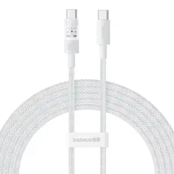 Baseus Gem USB C to USB C fast charging cable 2 m 100 W White