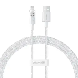 Baseus Gem USB to IP 2.4A fast charging cable 1 m White