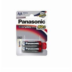 Baterija AA PANASONIC ALKALINE EVERYDAY POWER LR6EPS/2BP 2 K