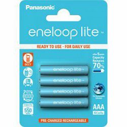 Baterija AAA PANASONIC ENELOOP NI-MH 550 mAh BK-4LCCE4BE 4 K