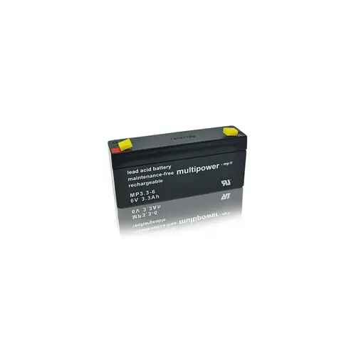Baterija akumulatorska MULTIPOWER, 6V, 3.3Ah, 133x34x65 mm
