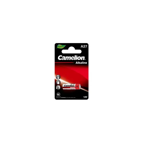 Baterija alkalna 12V A27, bez žive, 28x8 mm, Camelion