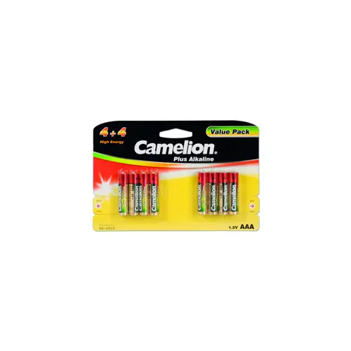 Baterija alkalna 1,5V AAA, blister 4+4 kom, Camelion