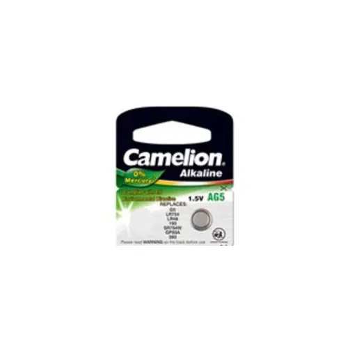 Baterija alkalna 1,5V AG5, LR48, bez žive, 1 kom, Camelion