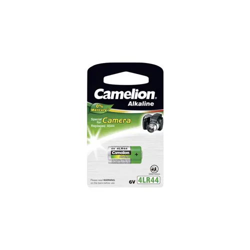 Baterija alkalna 6V 1/2 AA za foto, bez žive, 4LR44, Camelion
