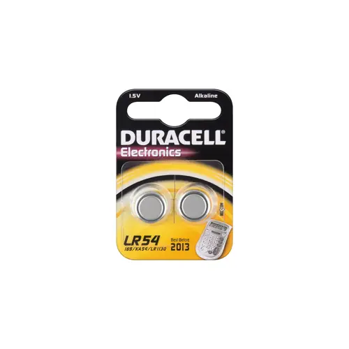 Baterija alkalna LR54 - 2 komada (AG10, LR1131, V10GA, L1131),Duracell