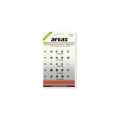 Baterija alkalna - set od 20 kom, Arcas