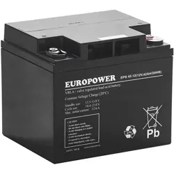 Baterija EUROPOWER, model AGM EPS serija 12V 42Ah (Vijek trajanja 8-12 godina)