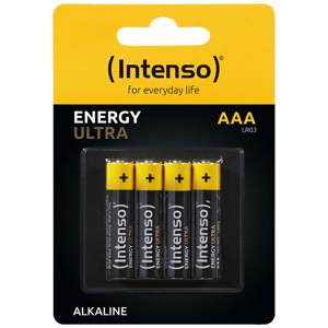 Baterija INTENSO alkalna, AAA LR03/4, 1,5 V, blister 4 kom