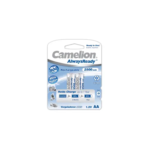 Baterija NI-MH Ready2use AA 2,5Ah blister 2 kom, Camelion