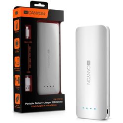 Prijenosna baterija CANYON CNE-CPB156W 15600 mAh bijela