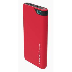 Prijenosna baterija POWERBANK CYGNETT ChargeUp 10 000 mAh crno-crvena