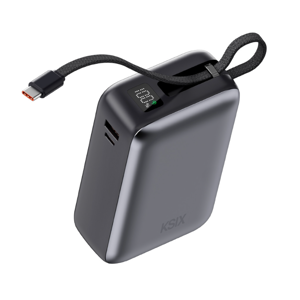 Baterija prijenosna KSIX 30 000 mAh, 65W ultra brzo punjenje, integrirani USB-C