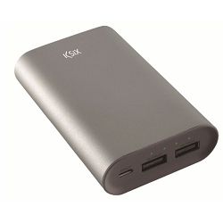 Baterija prijenosna KSIX 6 000 mAh, micro USB, srebrna
