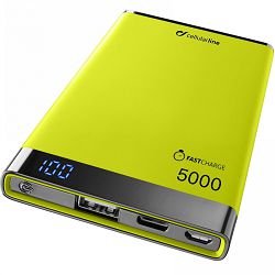 Prijenosna baterija POWERBANK CELLULARLINE 5000 mAh USB-C zelena