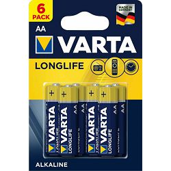 Baterija VARTA AA LONGLIFE - 6 kom