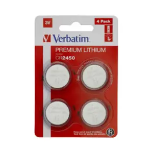 Baterija VERBATIM CR2450 litij, 3V (4 kom./pakiranje)