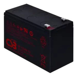 Baterija za UPS CSB HR1234WF2 (12 V, 9 Ah, 34 W, F2 terminal, crna boja)