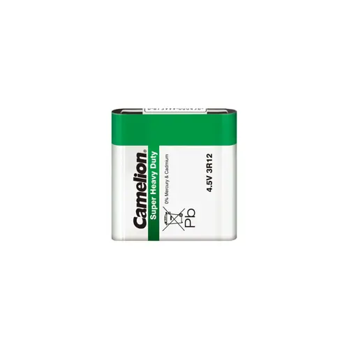 Baterija Zinc-Carbon 4,5V 3R12 Camelion GREEN, shrink pack
