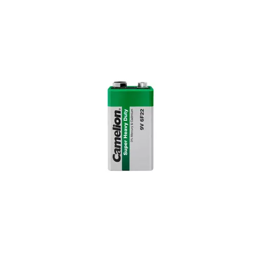 Baterija Zinc-Carbon 9V 6F22, Camelion GREEN blister