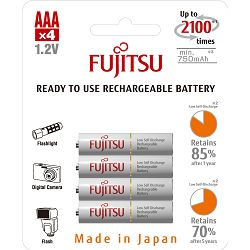 Baterija AAA FUJITSU HR-4UTCEX (4B) 750mAh bijele