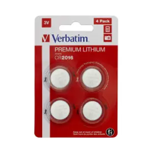 Baterije VERBATIM CR2016 Lithium, 3V (4 kom./pakiranje)