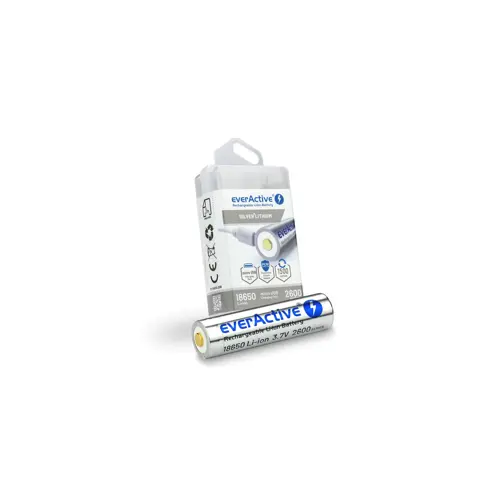 Baterija EVERACTIVE 18650 (3.7V, Li-ion, 2600mAh, micro USB, sa zaštitnom kutijom)