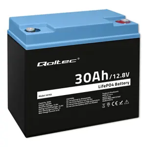 Battery LiFePO4 12.8V 30Ah 384Wh w/ BMS