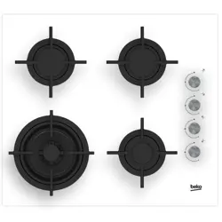 Beko HILW64122SW hob White Built-in 60 cm Gas 4 zone(s)