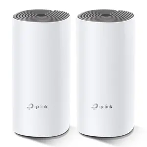 Bežična pristupna točka TP-Link AC1200 Deco E4 (2 pack) Mesh Wi-Fi, Dual-Band 300Mbps/867Mbps (2.4GHz/5GHz), 2×LAN, 2×interna antena, Deco App