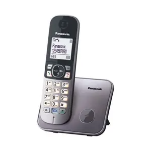 Bežični telefon PANASONIC KX-TG6811FXM, metalik sivi