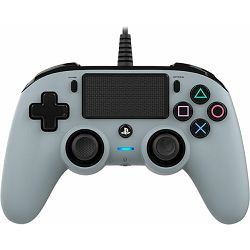 Kontroler za PLAYSTATON 4 NACON žični sivi (PC kompatibilan, 3m kabel)
