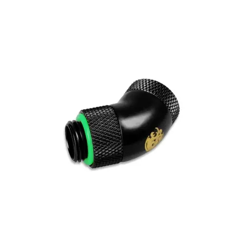 Adapter za rotaciju od 45 stupnjeva G1/4 inča ženski na G1/4 inča ženski BITPOWER (Model: Adapter 45 Degree G1/4 Inch Female to G1/4 Inch Female - rotatable, carbon black) (boja: ugljen crna)