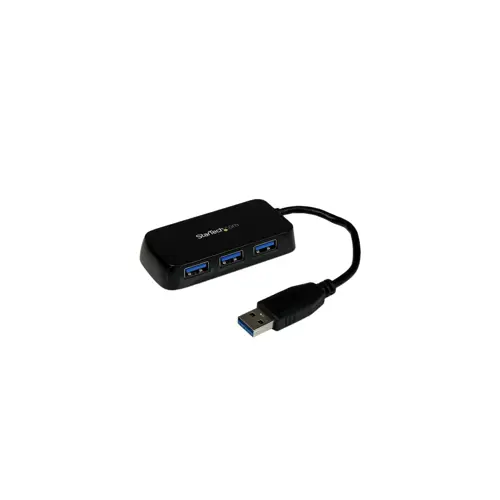 Mini USB hub s 4 porta, BLACK, model 3.0 (boja: crna, brzina: 3.0)
