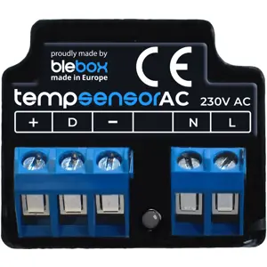 BLEBOX tempsensorAC - WIFI THERMOMETER FOR 4 TEMPERATURE SENSORS