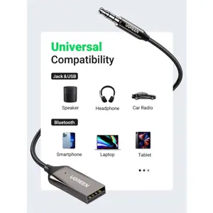 Bluetooth adapter UGREEN (USB/Aux, za automobil)